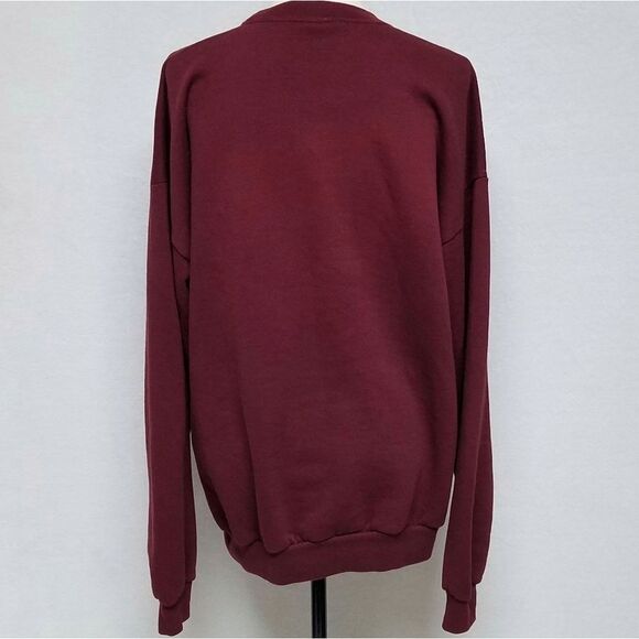 VINTAGE 80s Santee Pluma Maroon Hearts Sweatshirt - Picture 10 of 13
